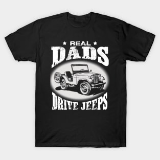 The Best Dads drive jeeps father's day jeep men jeep papa jeeps lover jeep offroad jeep T-Shirt